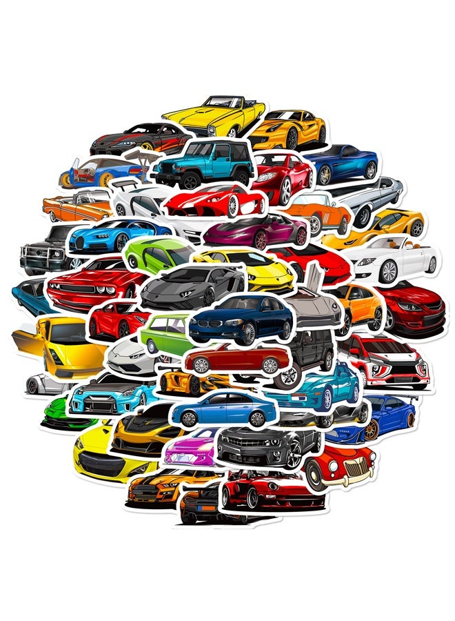 هالامودو 50 جهاز كمبيوتر شخصي ملصقات السيارة للأطفال,ملصقات السيارات السباقية, ملصقات السيارات الرياضية, ملصقات اللون مقاومة للماء, ملصقات مناسبة لزجاجات المياه, أجهزة الكمبيوتر المحمولة, ملصقات التزلج, ملصقات الخوذة باردة ملصقات - Image 1