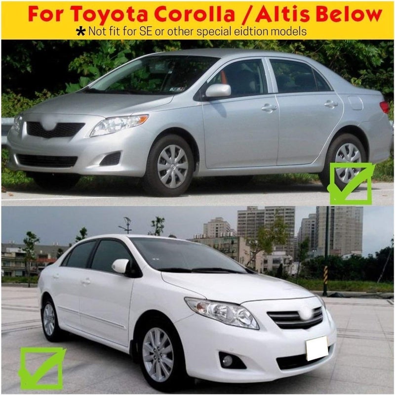 Wivplex Car Mudguard Splash Guard for Toyota Corolla Altis 2007-2013 - Image 5