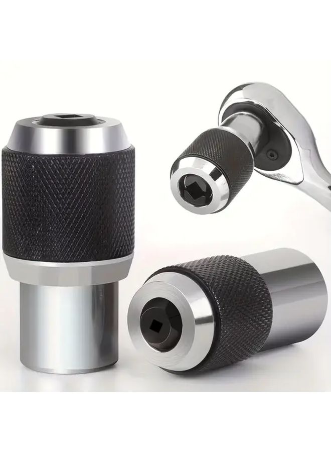 Adjustable Jaw Tap Wrench Adapter Kit For 3 8 Inch Drive Support Range M2 To M12 Durable Steel For Taps Reamers And Screw Pullers Portable And Versatile - Image 1