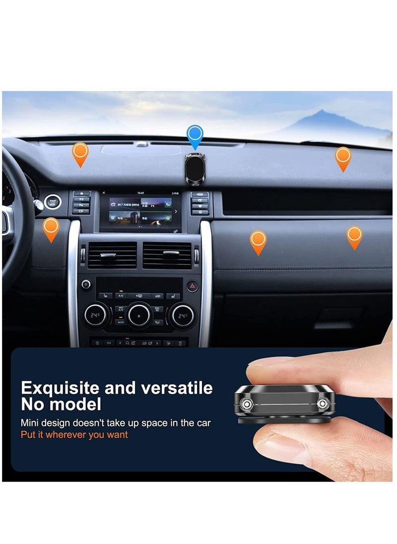 AL RAID Alloy Folding Magnetic Car Phone Holder, 2023 New Magnetic Phone Holder for Car, 360°Rotation Foldable Magnetic Phone Mount with All Smartphones & Tablets (Black)  - Image 4