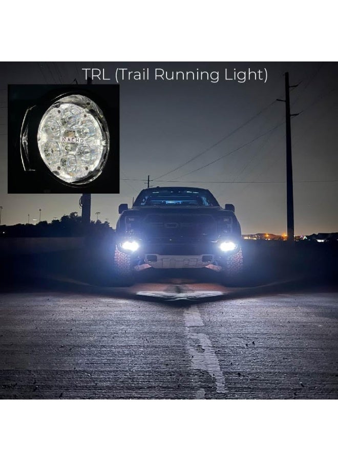 NACHO NACHO Quatro Spot Beam Off Road LED Light. 4 Inch 60w Round Lights (Set of 2)  - Image 4
