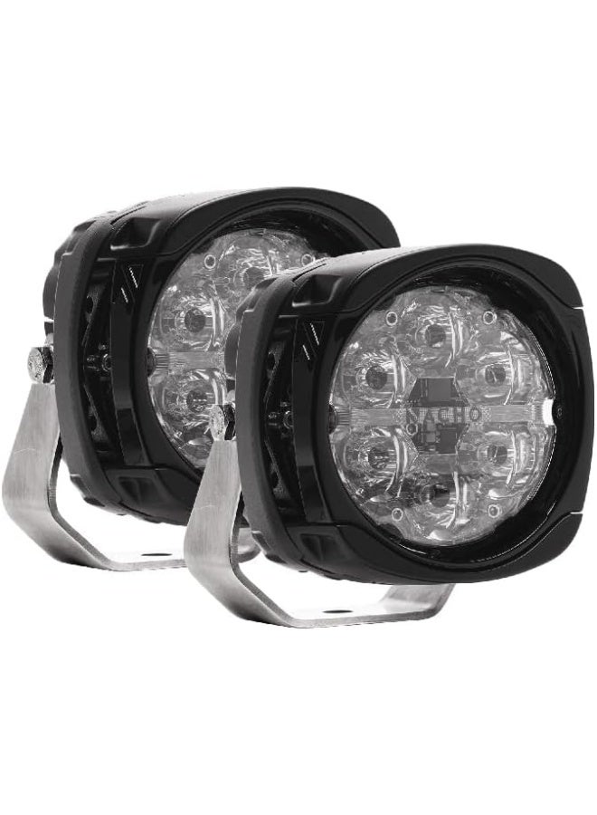 NACHO NACHO Quatro Spot Beam Off Road LED Light. 4 Inch 60w Round Lights (Set of 2)  - Image 2