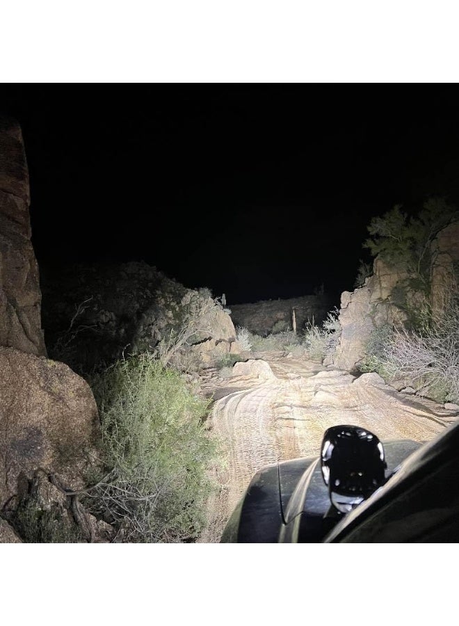NACHO NACHO Quatro Spot Beam Off Road LED Light. 4 Inch 60w Round Lights (Set of 2)  - Image 3
