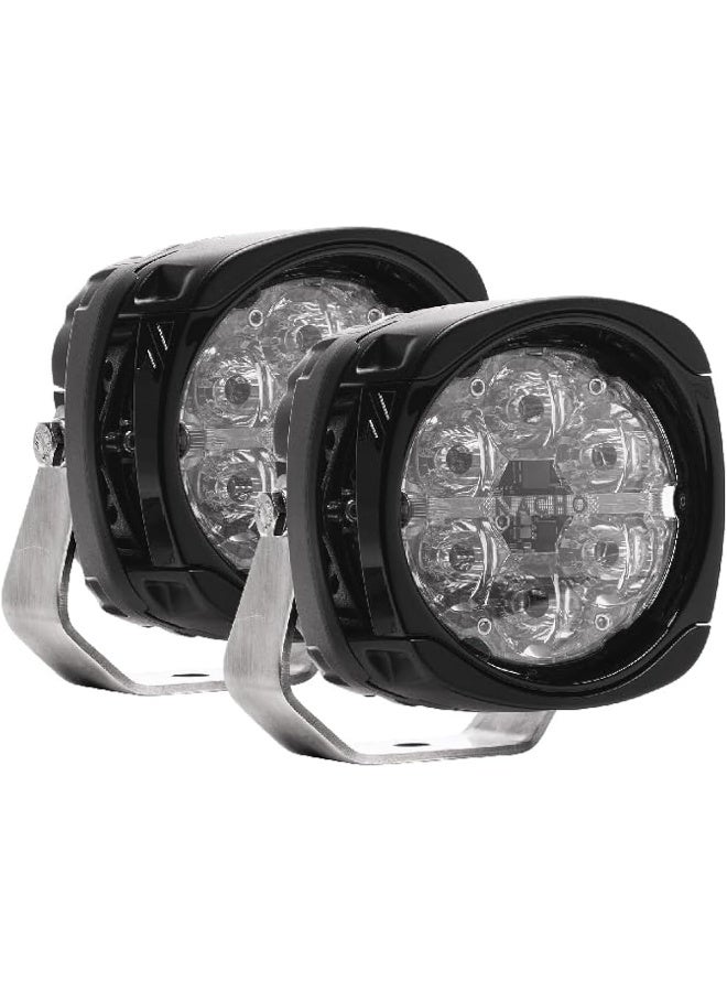 NACHO NACHO Quatro Spot Beam Off Road LED Light. 4 Inch 60w Round Lights (Set of 2)  - Image 1
