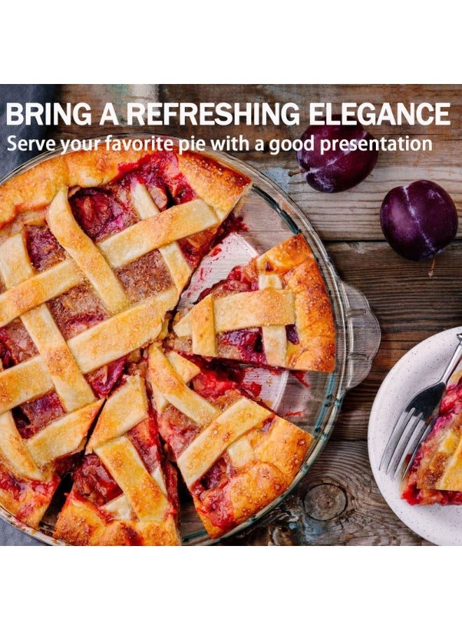 Glass Pie Plate Round Pan For Baking Dish, 9.5 Inch - Image 3
