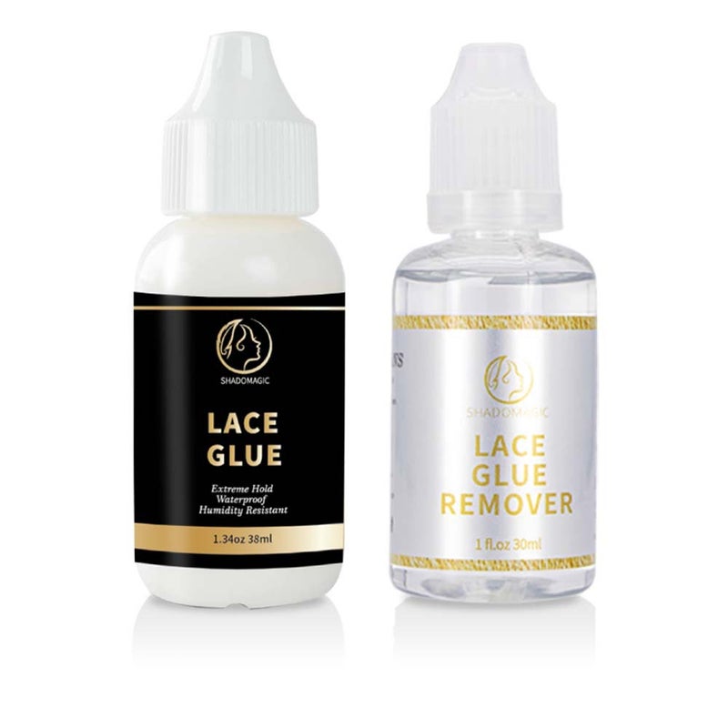 Laceglue Invisible Waterproof Bonding Lace Wig Glue Gentle and Strong Glue Removal Liquid Long-Lasting(Wig glue two-piece set) - Image 1