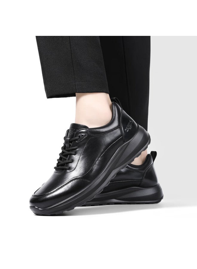Cartelo Casual Leather Shoes Men Cowhide Spring Autumn Outdoor Business Sports Versatile Dad Shoes 5309 Black 38 - Image 5