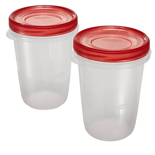 Rubbermaid TakeAlongs Twist & Seal Food Storage Containers, Tint Chili, 4 Cup, 2 Count - Image 4