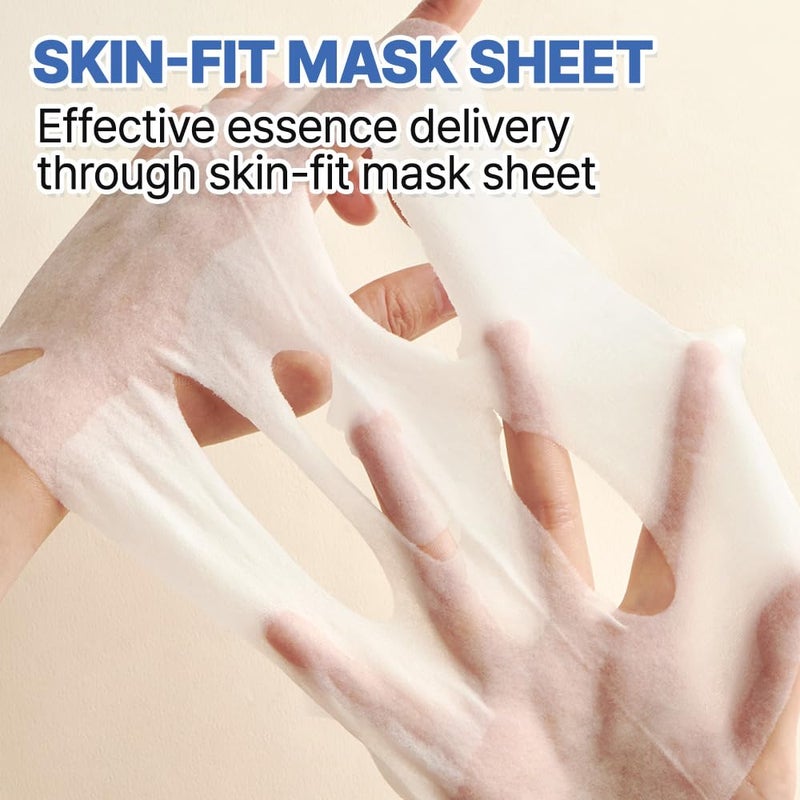 EUNYUL [PACK OF 10] One Shot Ampoule Sheet Mask Pack [5types x 2pcs] Vitamin, Collagen, Cica, Aloe, Hyaluronic Acid face mask beauty - Image 5
