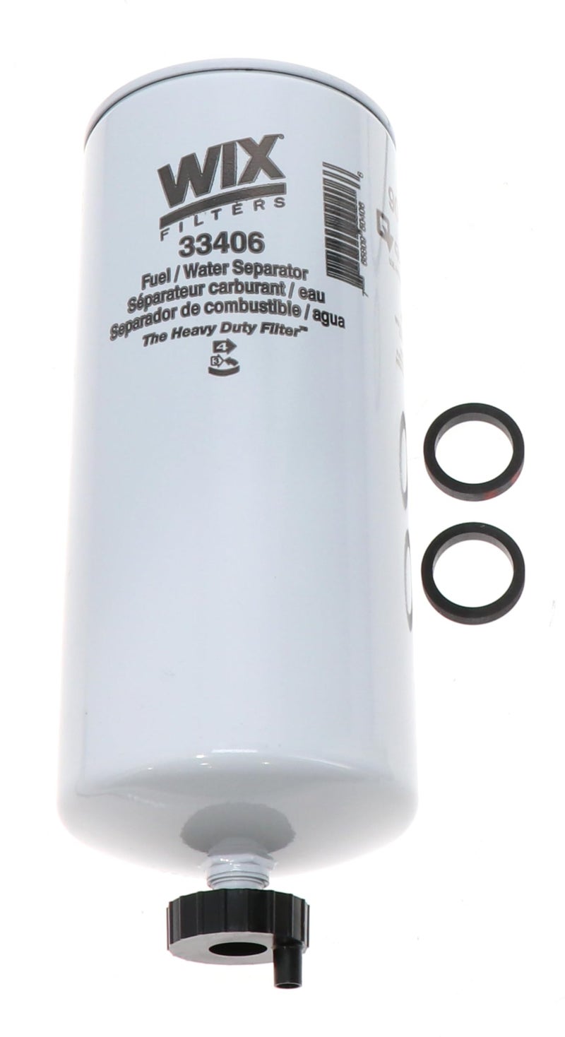 WIX Filters - 33406 Heavy Duty Spin On Fuel Water Separator, Pack of 1 - Image 1