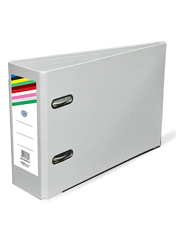 FIS Pack of 25 Pieces Fixed Mechanism Box File Grey - Image 2