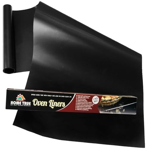 Home True Baking Mat, Silicone, PVC-Free, Rectangular, Black, 70 x 16.25 Inches - Image 1