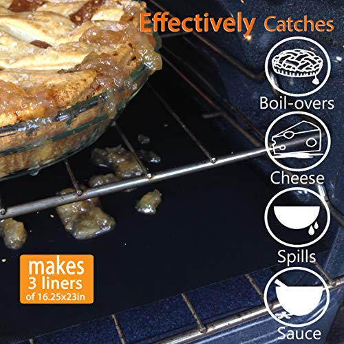 Home True Baking Mat, Silicone, PVC-Free, Rectangular, Black, 70 x 16.25 Inches - Image 2