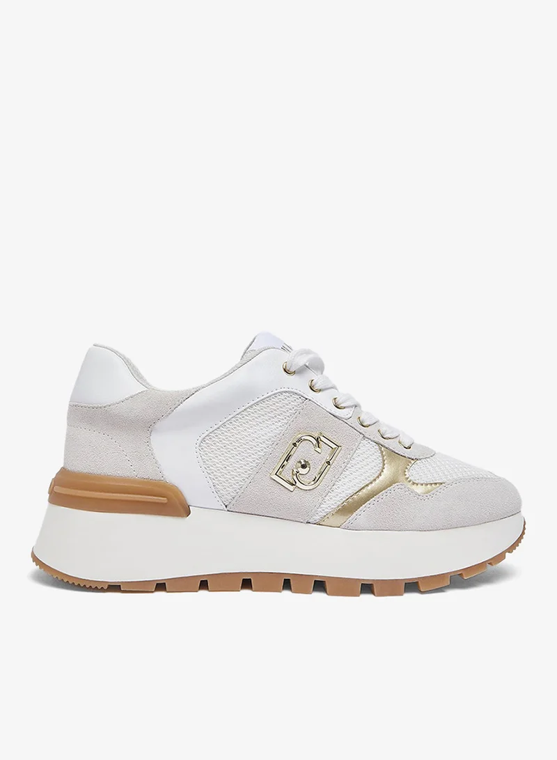 Liu Jo Suede and mesh platform sneakers