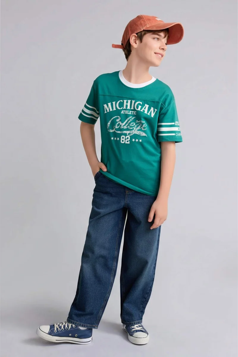 ديفاكتو Boy 100% Cotton Printed T-Shirt