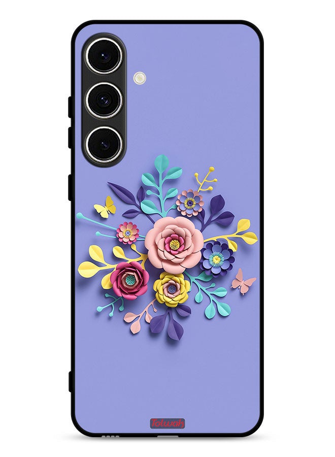 Tolwak Samsung Galaxy A36 5G Protective Case Cover Flowers Art - Image 1