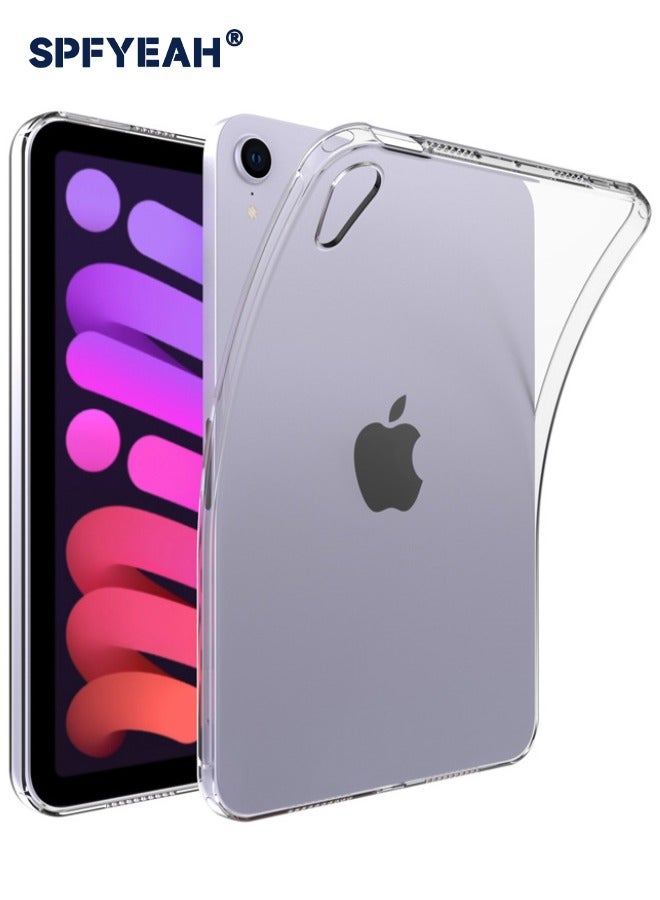 SPFYEAH Case for iPad mini 7 (A17 Pro, 2024 Model, 7th) / Mini 6 (2021 Model, 6th), Slim and Light, Yellowing Resistant, Shockproof Impact Resistant Flexible Cover for iPad Mini 7/ 6 8.3 inch (Clear) - Image 1