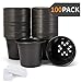 JERIA JERIA 100-Pack 0.5 Gallon Plant Nursery Pots, Plastic Pots for Flower Seedling, Flower Plant Container Seed Starting  - Image 2