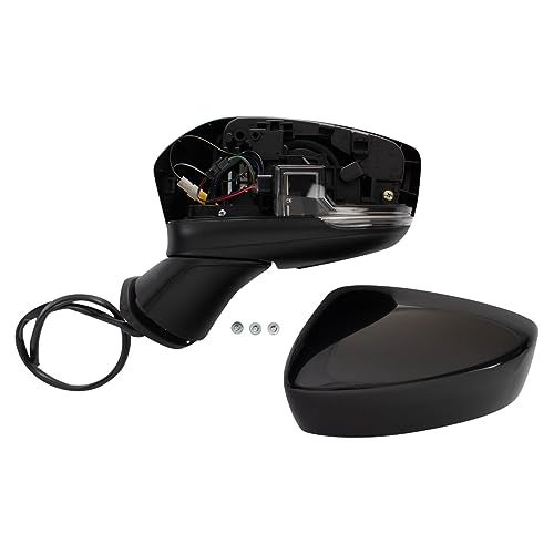 TRQ Driver Side Mirror Power Heated Manual Folding with Blind Spot Indicator Compatible with 2017-2021 Mazda 6 MA1320219 - Image 3