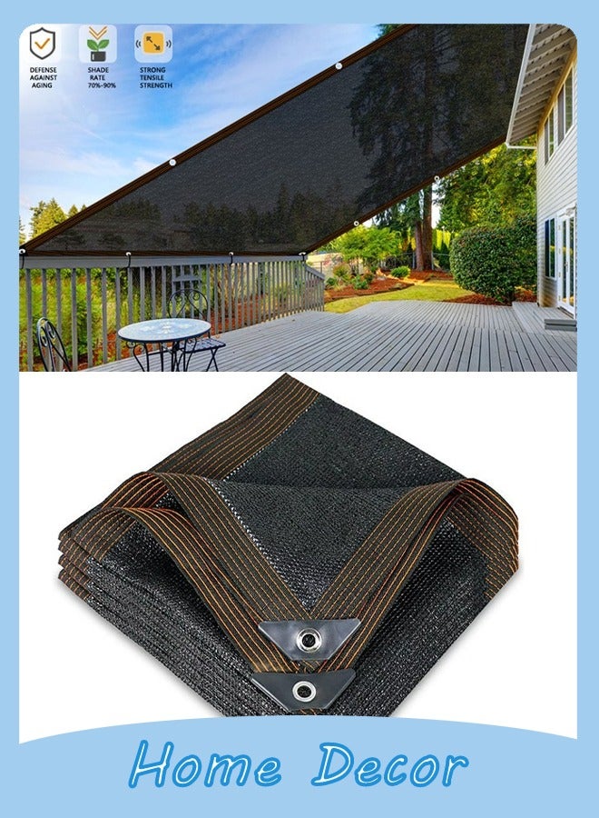 Generic Shade Cloth Garden Sunblock Shade Cloth Shading Greenhouse Sunshade Sunblock for Garden Plants Patio Lawn Flowers Plants Cover Car Outdoor-Black  - Image 1