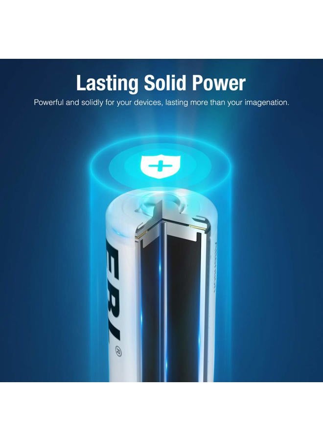 EBL 20 Pack 1500 Cycle 1100mAh AAA Ni-MH Rechargeable Batteries AAA (Typical 1100mAh, Minimum 1000mAh) - Image 2
