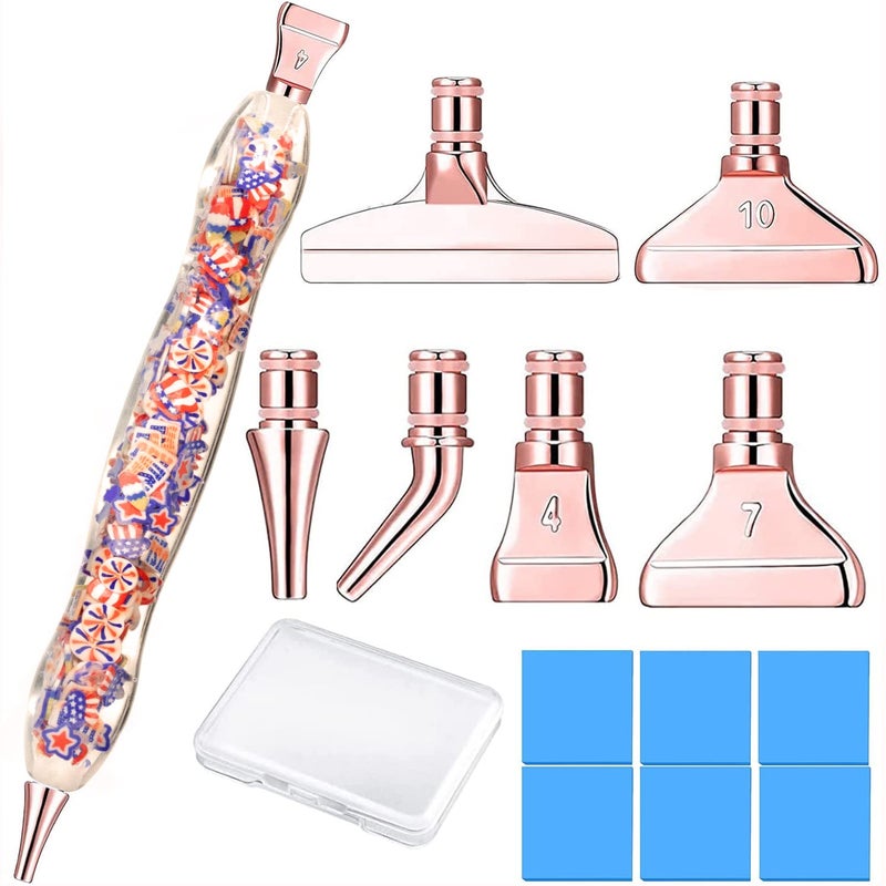 Praise V Do 5D Diamond Painting Art Drill Pen Kit Tool Accessory Stylus with Metal Tips for Diamond Painting Nail Art Decoration JulyFourth