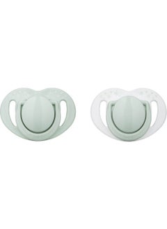 Mamajoo Sterilization Storage Box Powder Green Patterned Double Orthodontic Pacifier / 0 Months+  - Image 1