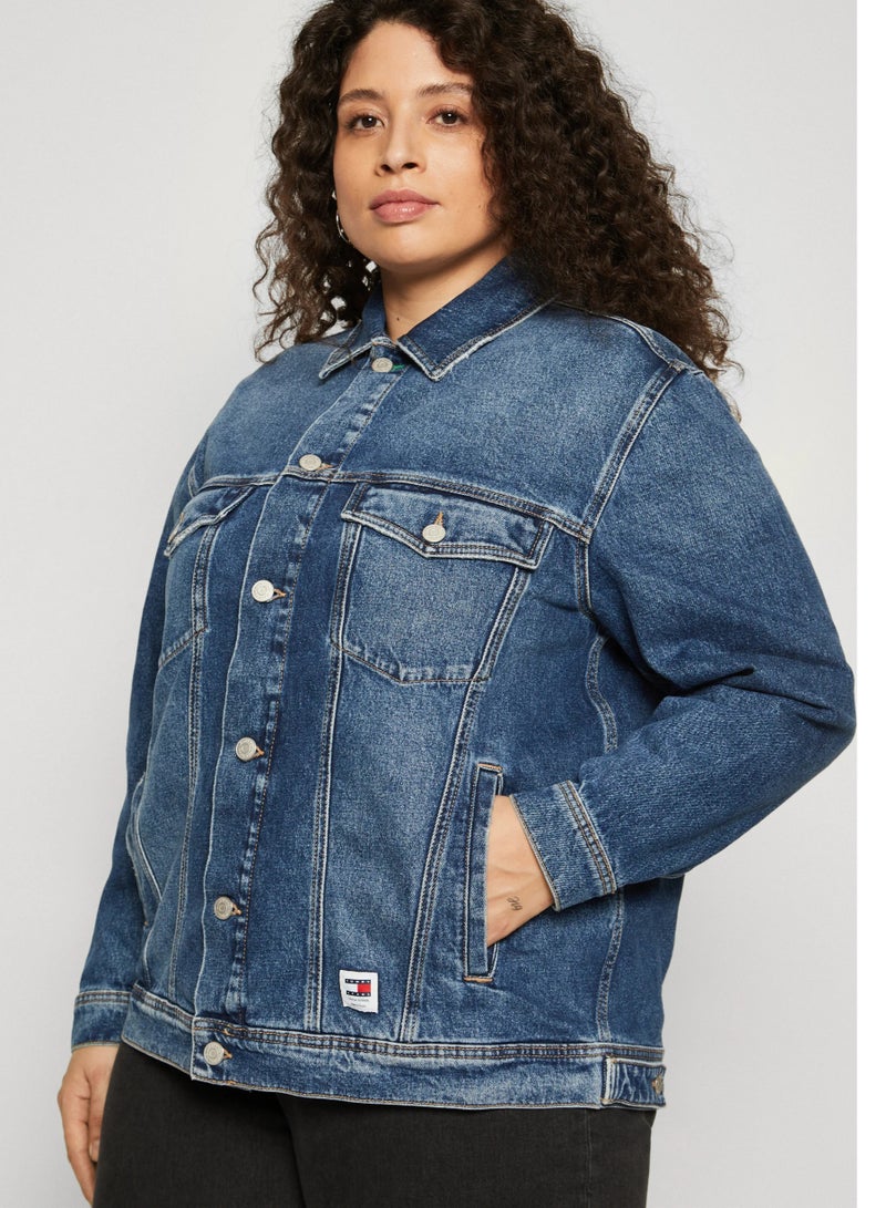 TOMMY JEANS Curve Trucker Denim Jacket  - Image 4