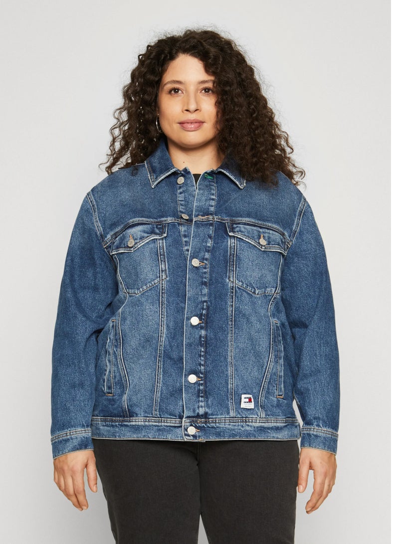 TOMMY JEANS Curve Trucker Denim Jacket  - Image 5