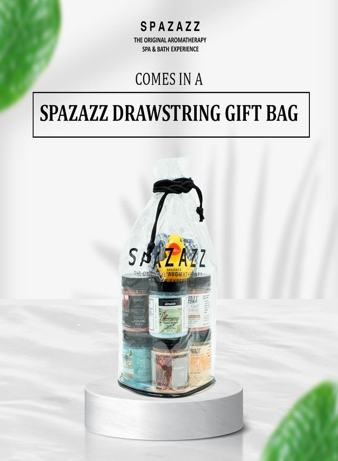 Spazazz Hot Tub Aromatherapy Gift Bundle- Seven- 4 Oz Spazazz Hot Tub Aromatherapy Bath Salt Crystals Sampler Jars Plus Hot/Cold Towel and Rubber Duck - Seven Distinct Scents of Bath and Spa Salts - Image 4