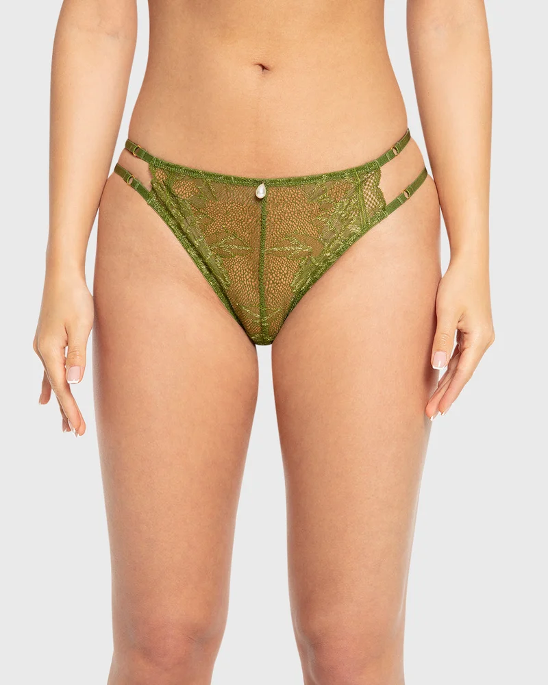 Isla & Evie Isla & Evie Cardamom Seed Lace Bikini Panty