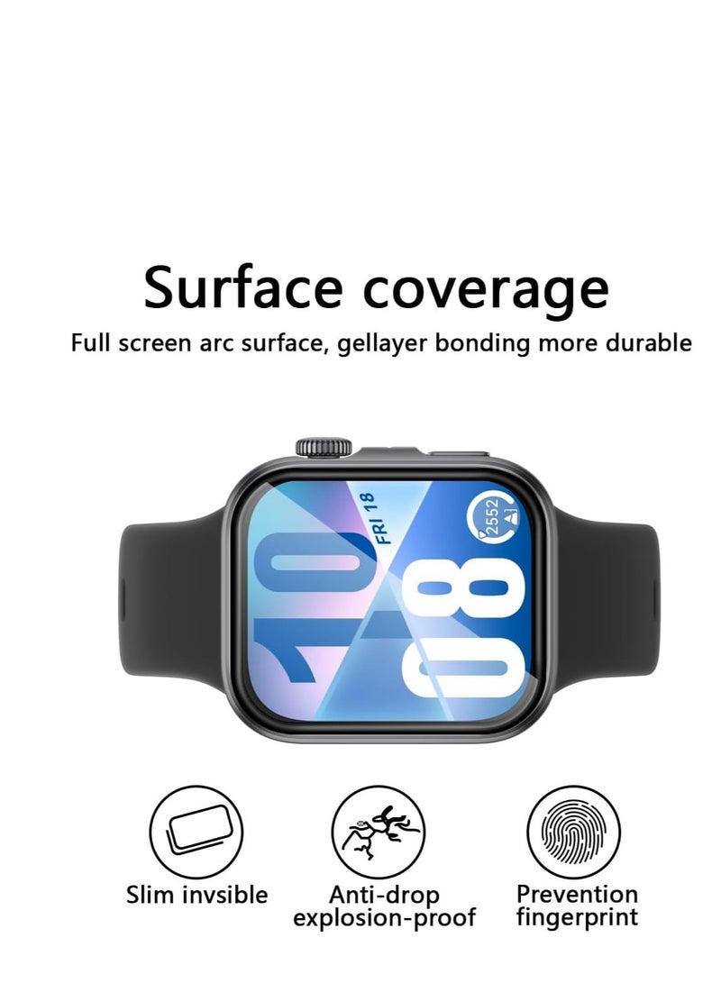 2 Pieces Protective Film for Huawei Watch Fit 4 ,  Full Coverage  Material Protective Film  Anti-Scratch Black  - Image 2
