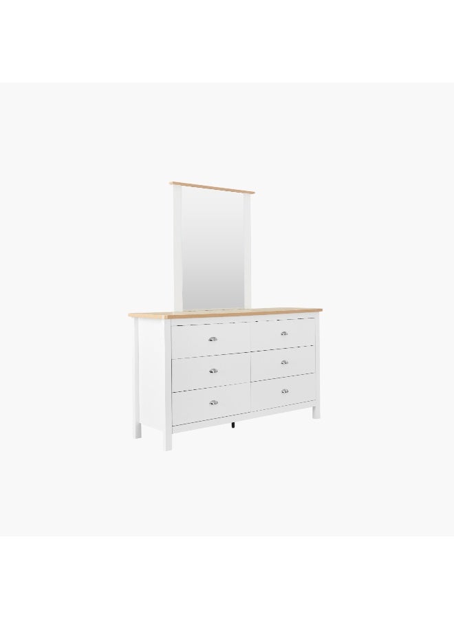 Home Box مرآة هامبتون NXT لخزانة ملابس ذات 6 أدراج - Image 3