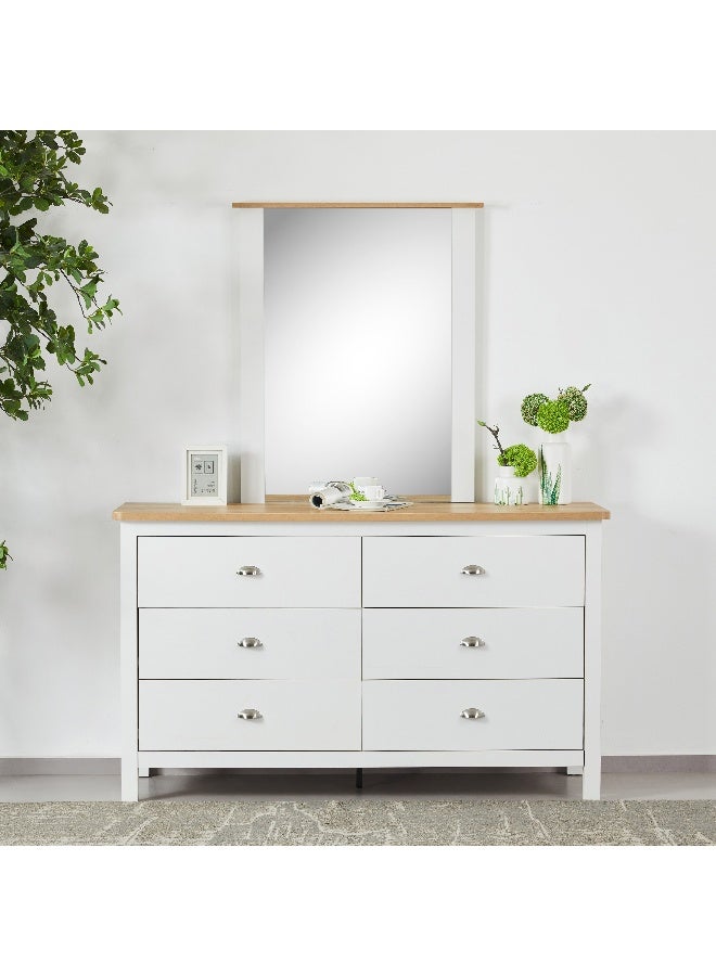 Home Box مرآة هامبتون NXT لخزانة ملابس ذات 6 أدراج - Image 1