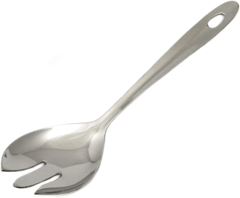 Chef Craft Stainless Steel Salad Server - 9.5 Inch Durable Kitchen Tool - Image 1