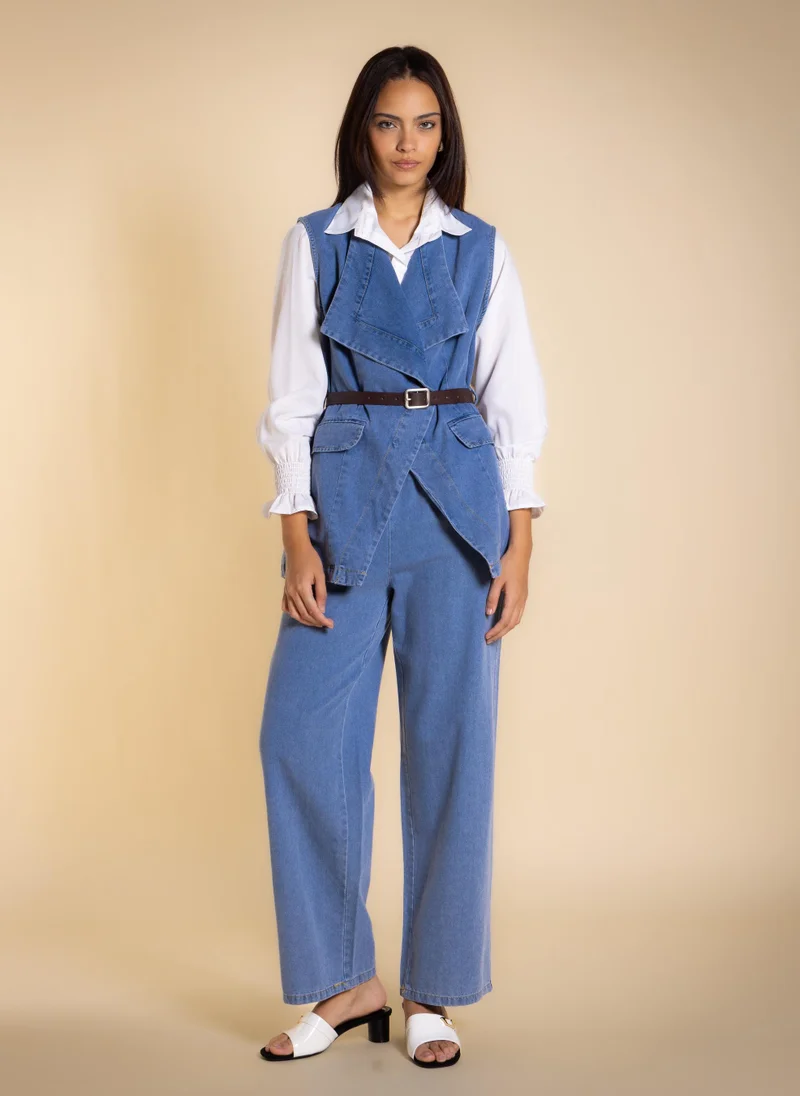 شايبس SOFT DENIM WAISTCOAT SET