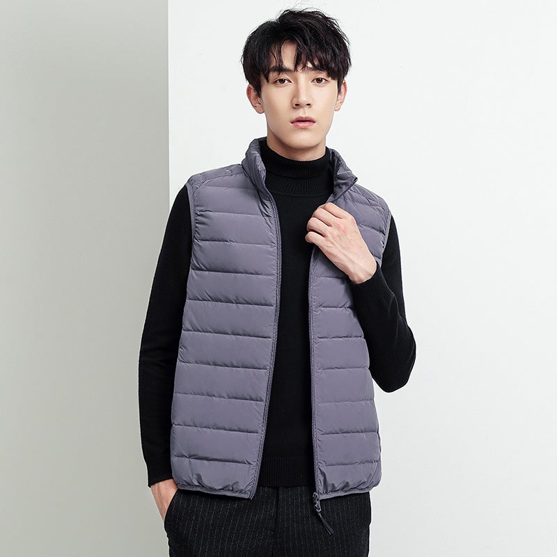 Sleeveless down Jacket Vest 2025 Spring Trend Men's Casual Easiest for Match Men's Jacket down Sports Jacket Men - Image 1
