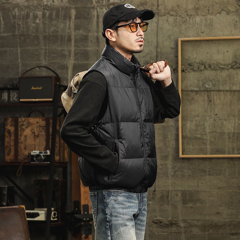 Sleeveless down Jacket Vest 2025 Spring Trend Men's Casual Easiest for Match Men's Jacket down Sports Jacket Men - Image 3