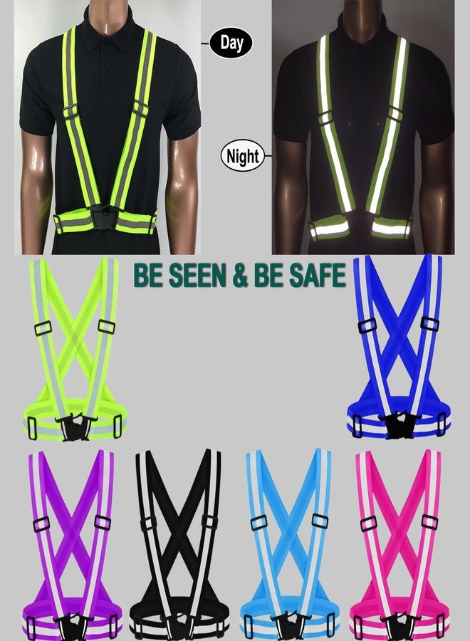 UMIKOOL DIRECT 10PCS Reflective Vest Running Gear, High Visibility Adjustable Safety Vest for Outdoor Motorcycle, Dog Walking - Image 4