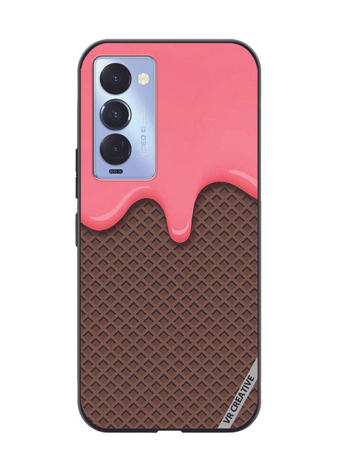 VR CREATIVE غطاء حماية لتكنو كامون 18/18 P بتصميم وافل متعدد الألوان - Image 1