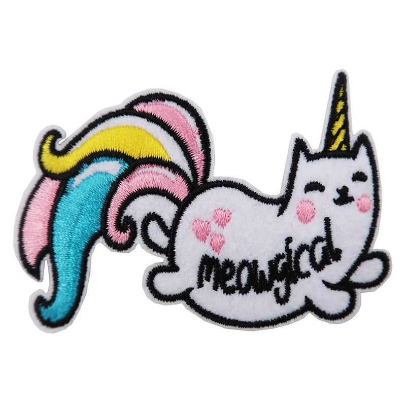 Cute-Patch Unicorn Cat Meowgical Rainbow Embroidered Iron on Patch for Cat Dad Cat Mom - Image 5