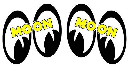 Moon Eyes Pair Right Left Sticker