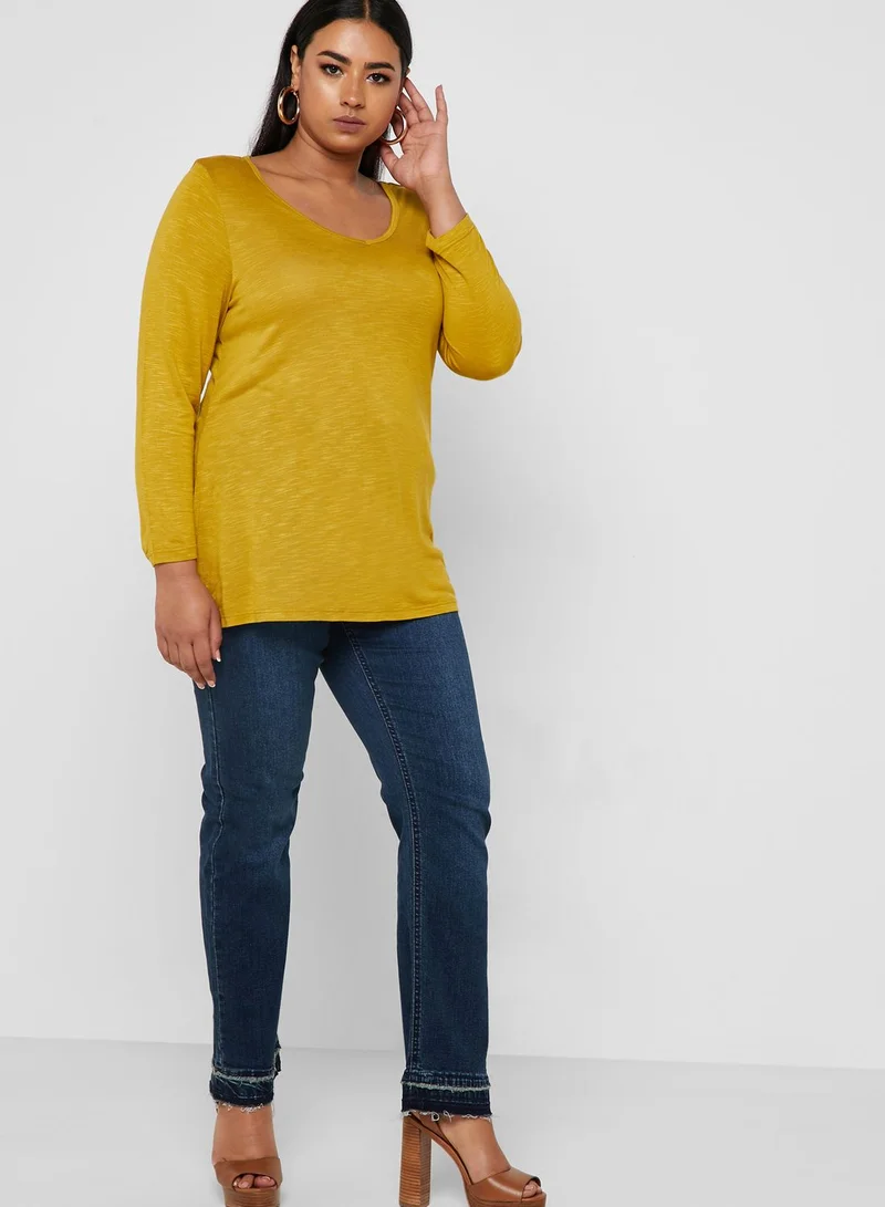 EVANS Indigo Straight Leg Jeans
