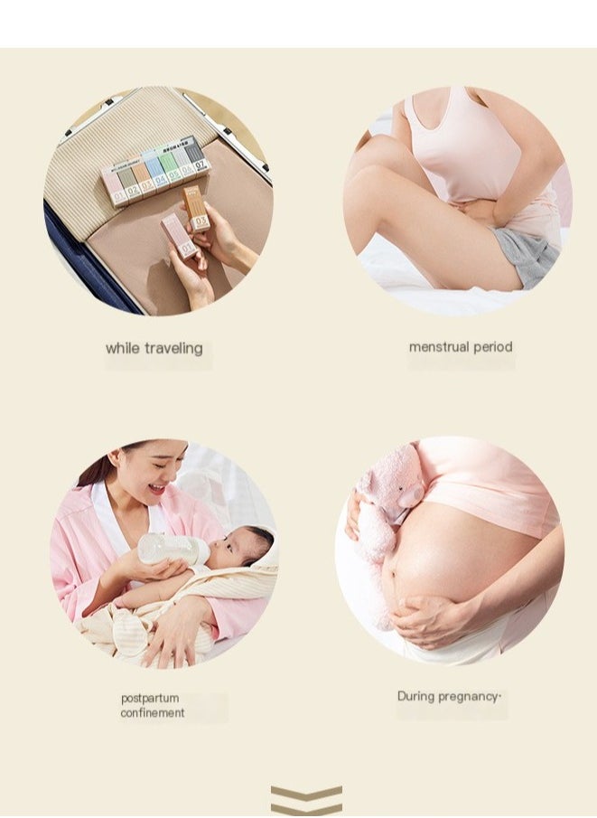YANCI Weekly Enjoy 7 Pack of Boxed Lady Pure Cotton Disposable Underwear Skin-friendly Breathable Underpants High Stretch Panties for Pregnant Women Confinement Daily Travel Hotel-M  - Image 2