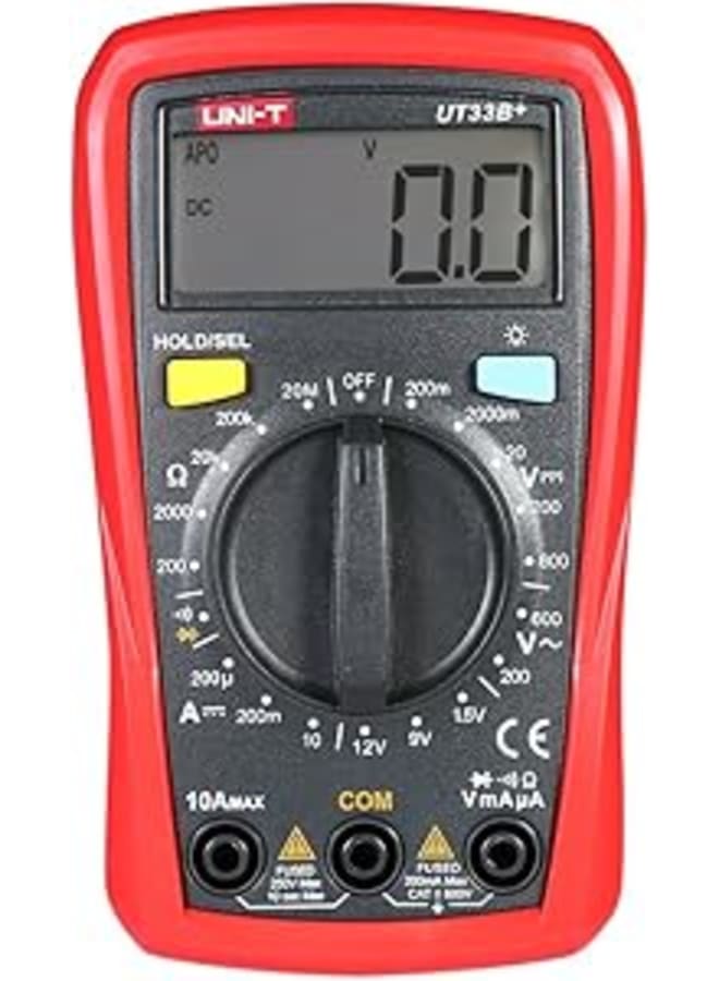 Uni-T UT33B+ Handheld LCD Digital Multimeter DC/AC Voltage DC Current Meter Resistance Tester Voltmeter Ammeter