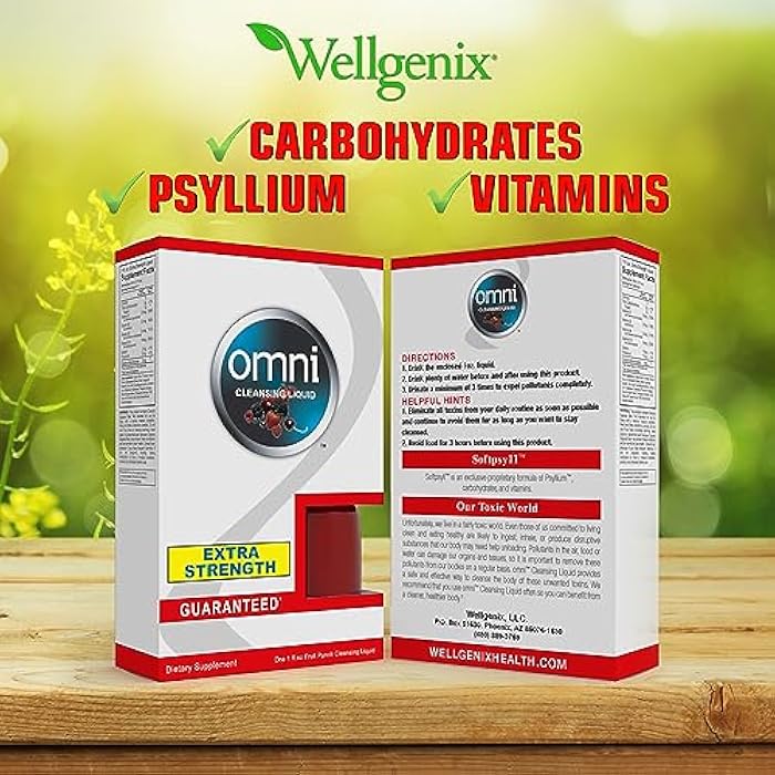 wellgenix مشروب ديتوكس ويلجينيكس أومني العشبي - 1 أونصة بنكهة فواكه البونش - تنظيف ديتوكس - مشروب ديتوكس سريع لمدة ساعة واحدة - طهر نظامك من السموم لتنظيف كامل للجسم - Image 5