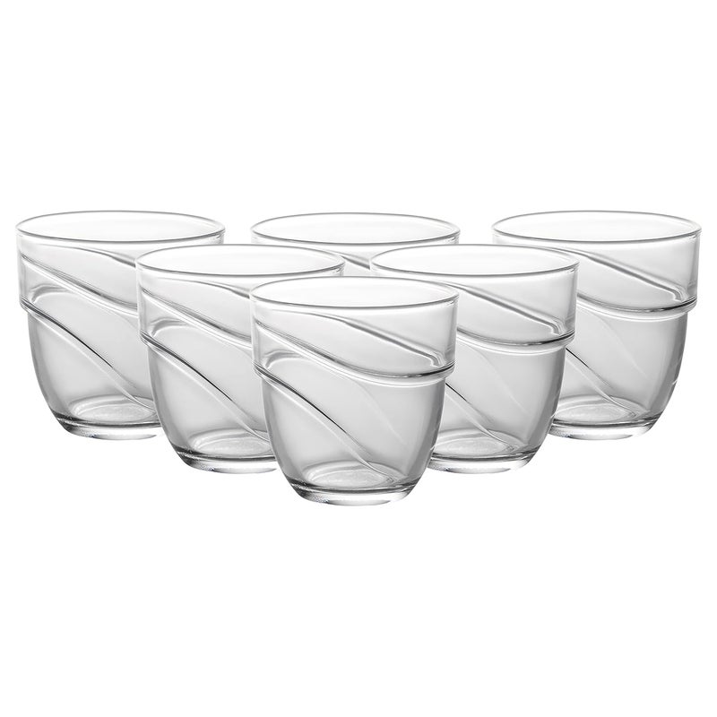 Duralex Wave Clear Tumbler 220 Ml 6 Pcs 1049Ab6 - Image 1