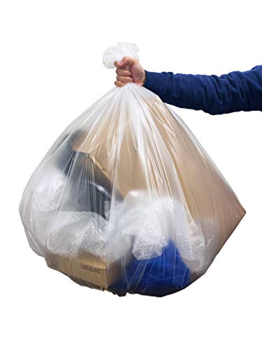 Reli. Reli SuperValue 65 Gallon Trash Bags 120 Count Made in USA Heavy Duty Bulk Clear MultiUse Garbage Bags - Image 5
