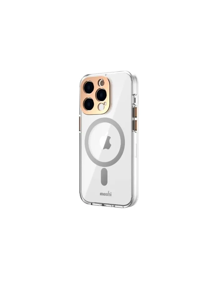 Moshi Moshi iGLAZE Apple iPhone 14 Pro 6.1" Case with MagSafe & Cam Cover - Sunset Gold