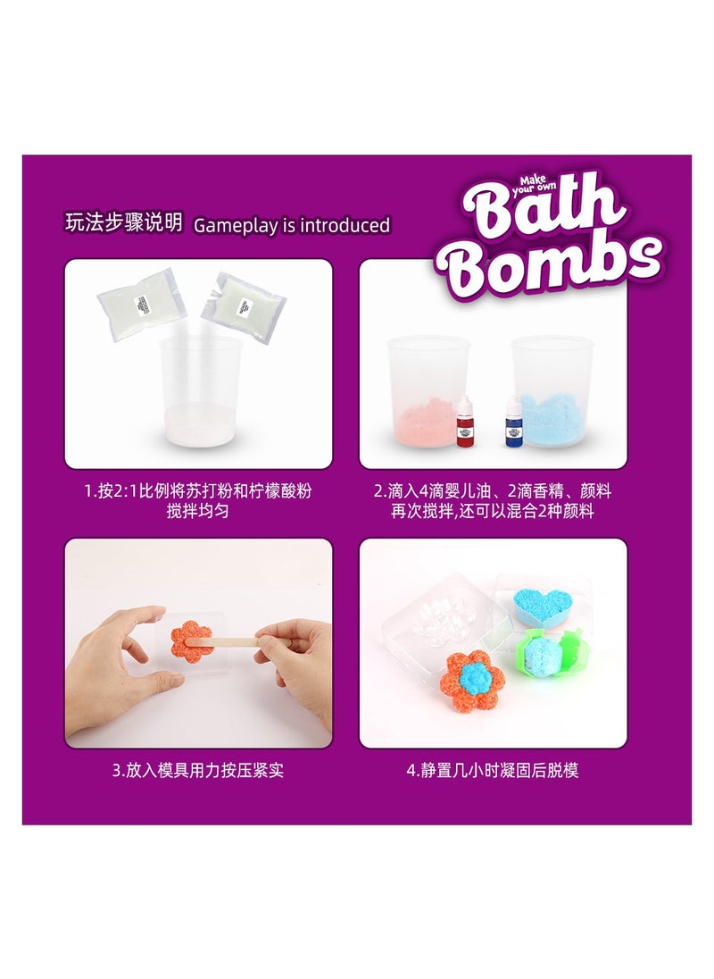 Cutie Cute - TOYS Bath Bombs Science Lab - DIY Bath Bomb Making Kit Create 5 Bath Bombs - Great Gifts - Image 1